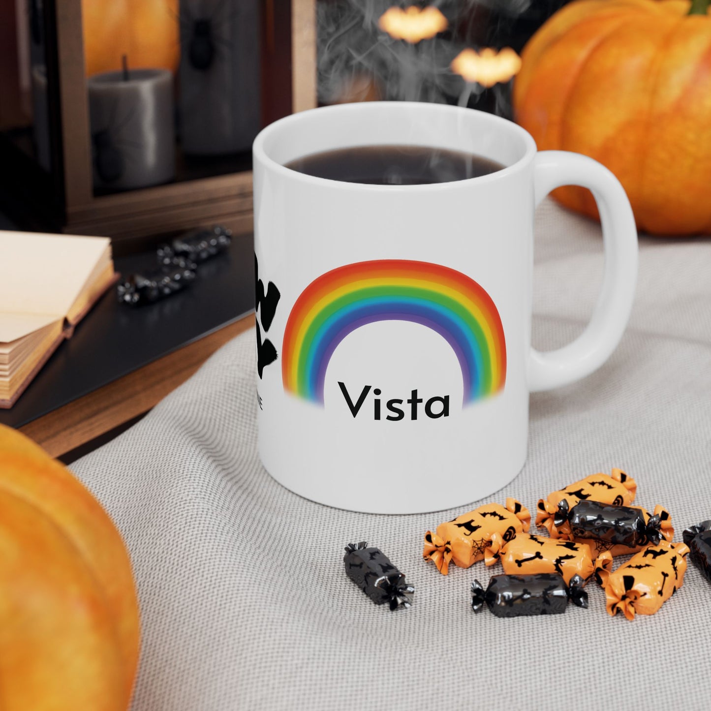 Cheerful Rainbow Mug - "It's a New Day" Coffee Cup for Positive Vibes