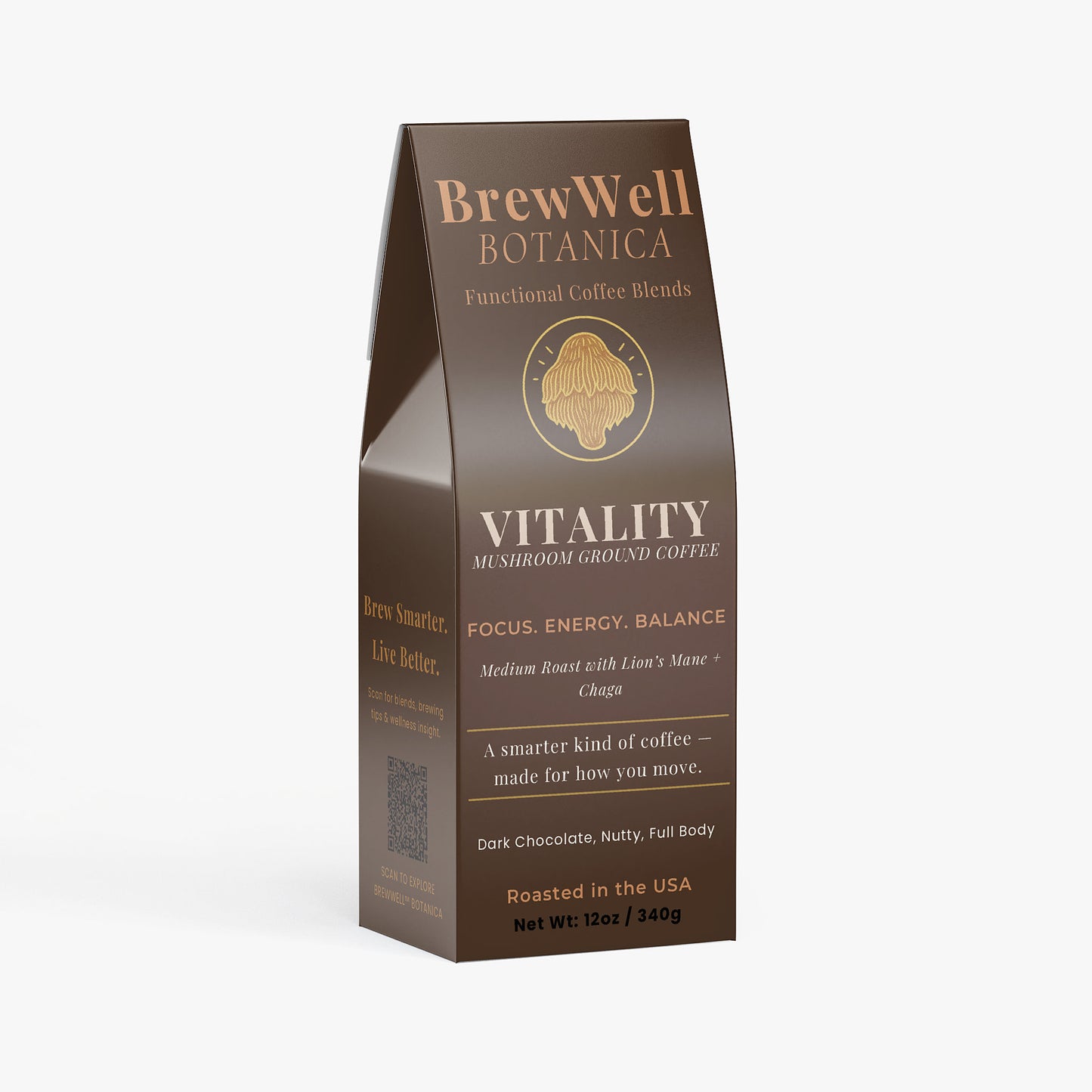 Vitality Mushroom Coffee (Medium Roast) Ground