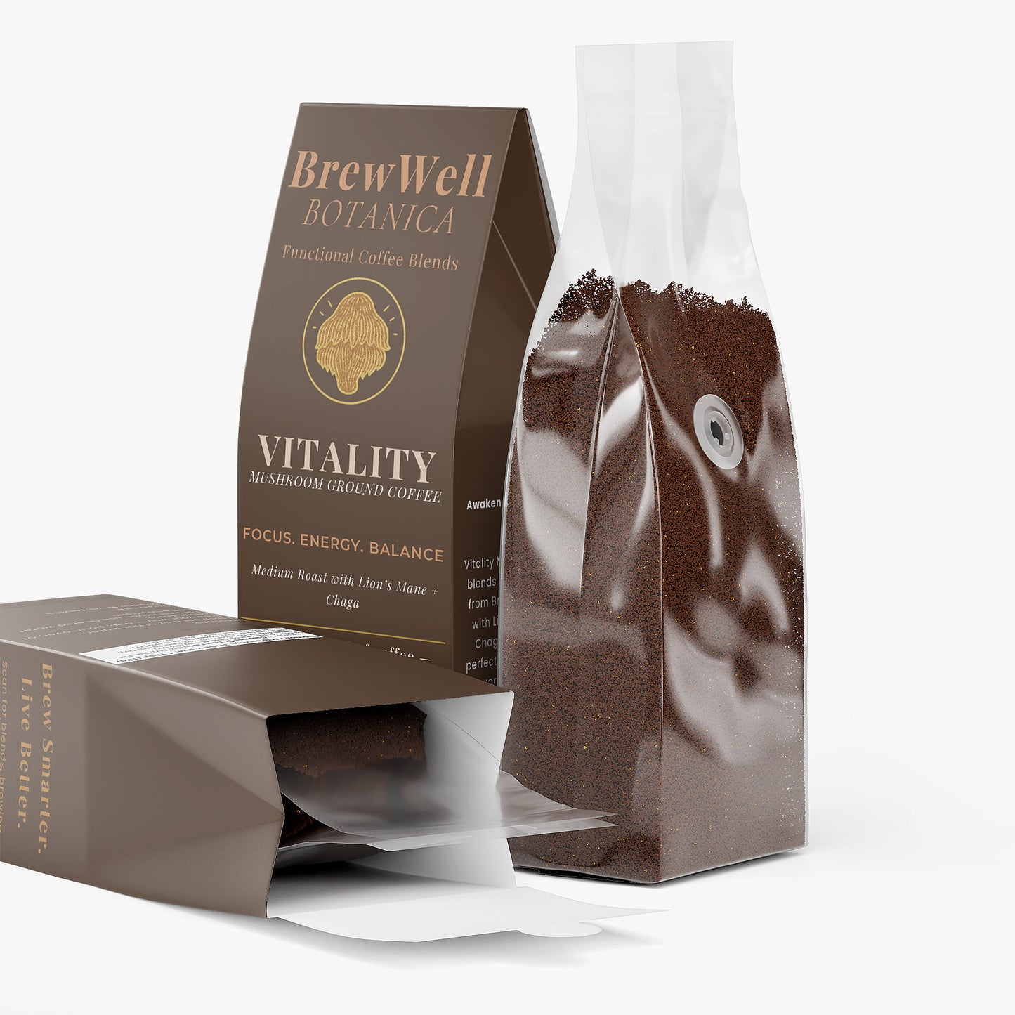 Vitality Mushroom Coffee (Medium Roast) Ground