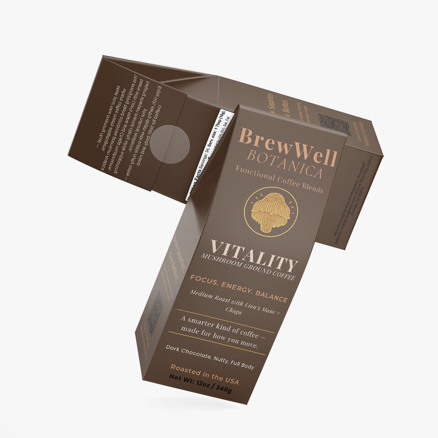 Vitality Mushroom Coffee (Medium Roast) Ground