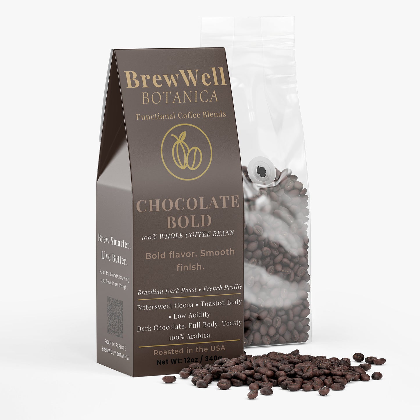 Chocolate Bold Coffee (Dark Roast) Whole Bean