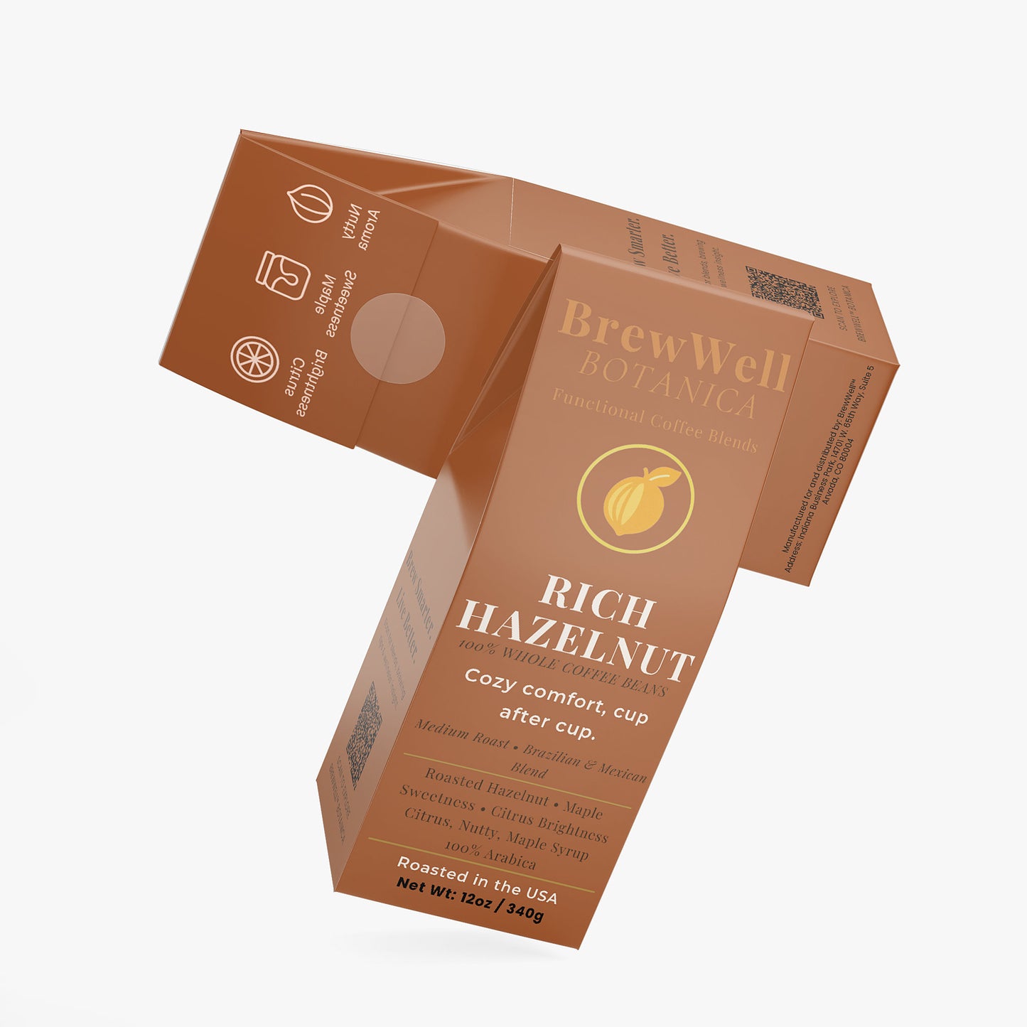 Rich Hazelnut Coffee (Medium Roast) Whole bean