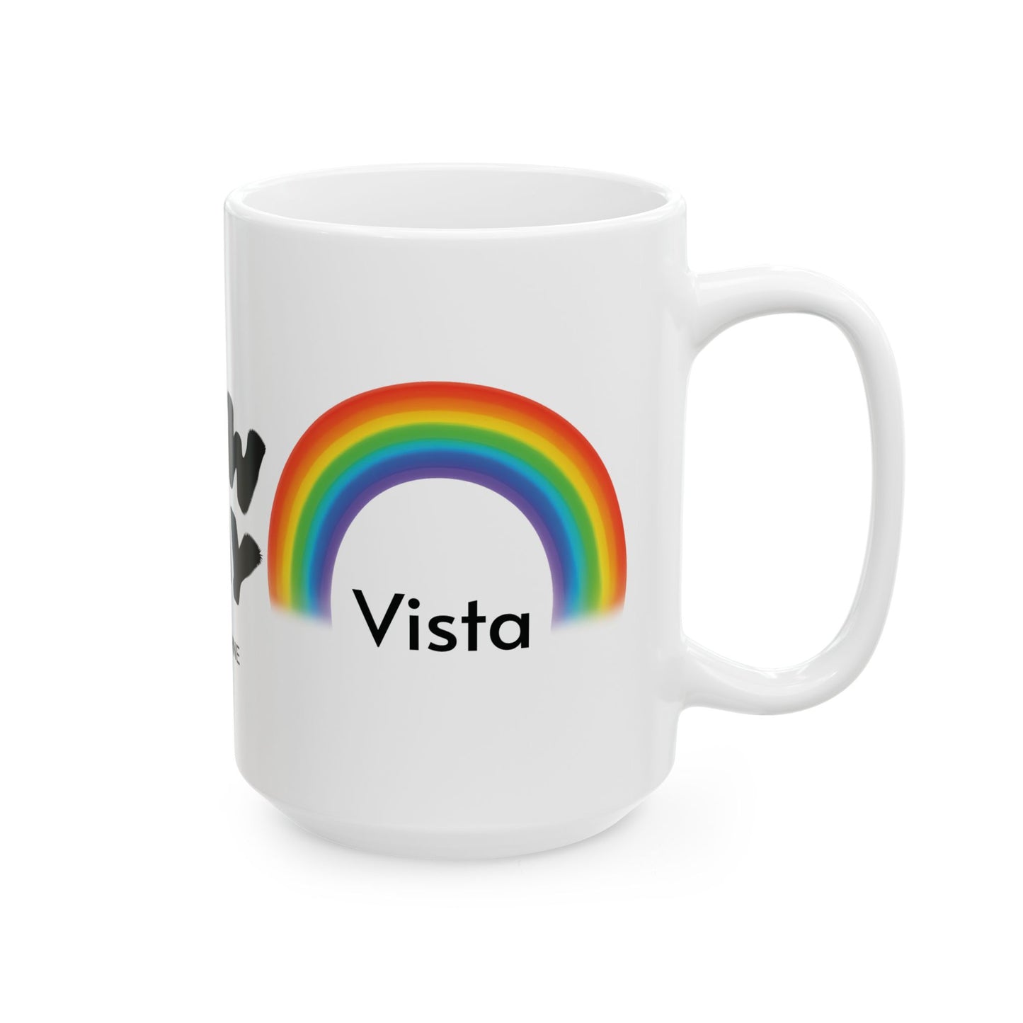 Cheerful Rainbow Mug - "It's a New Day" Coffee Cup for Positive Vibes