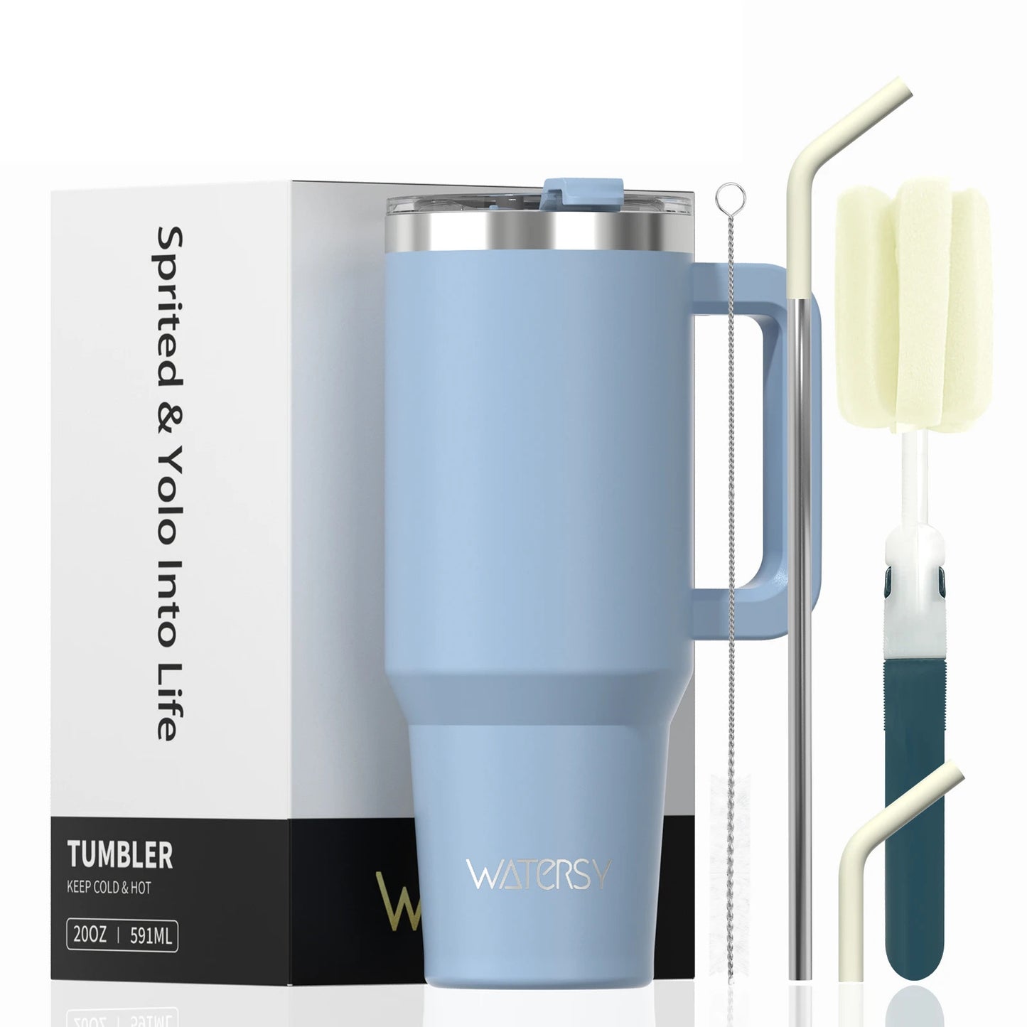Thermal Stainless-Steel Tumbler with Handle 40oz