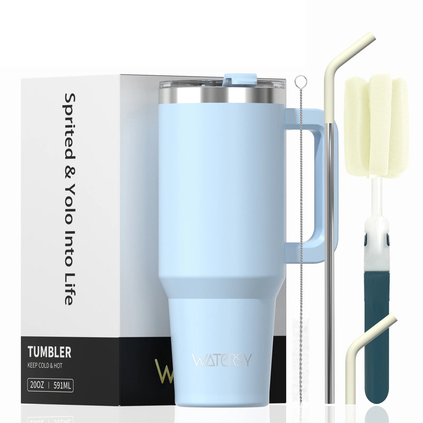 Thermal Stainless-Steel Tumbler with Handle 40oz
