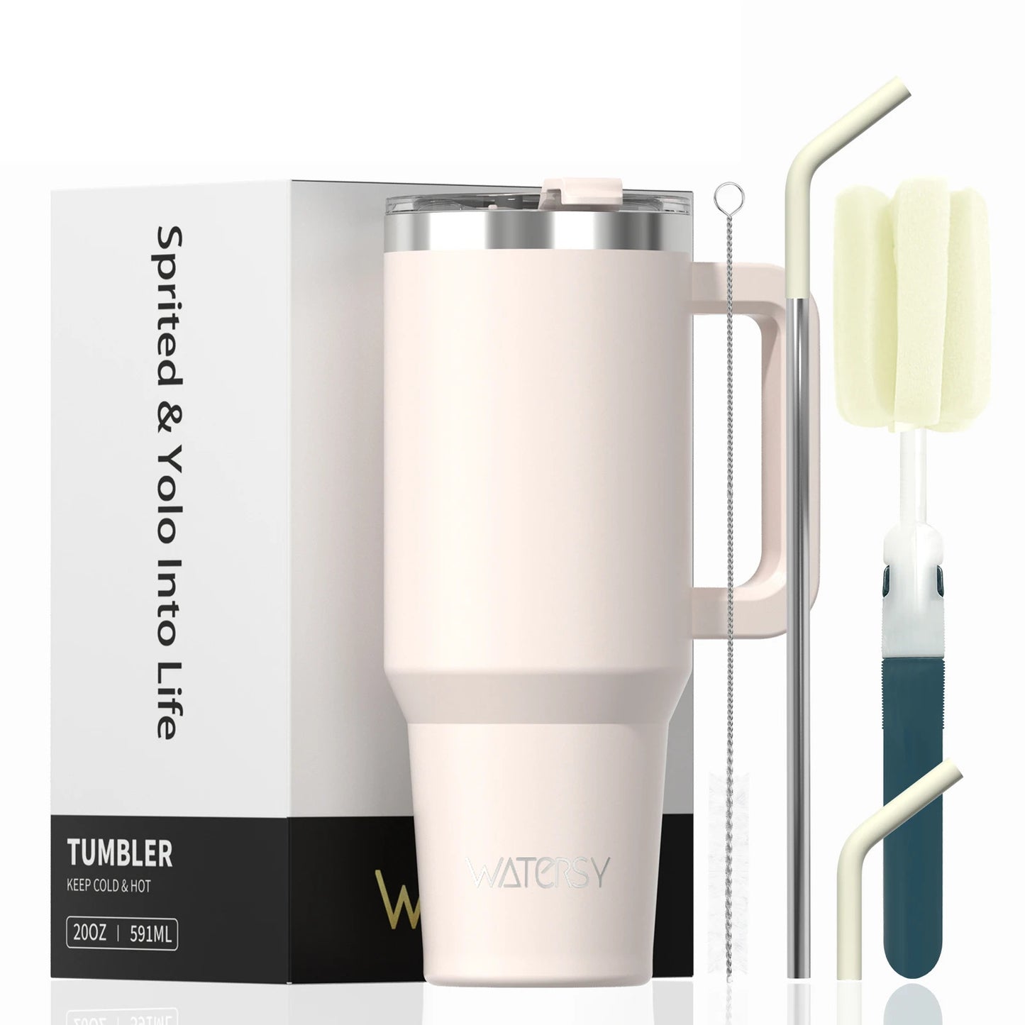 Thermal Stainless-Steel Tumbler with Handle 40oz