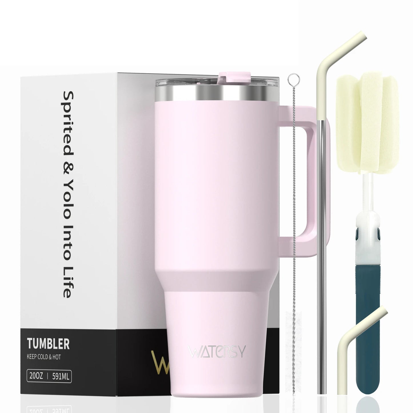 Thermal Stainless-Steel Tumbler with Handle 40oz