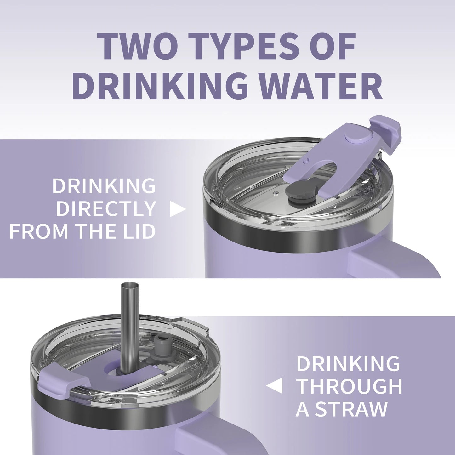 Thermal Stainless-Steel Tumbler with Handle 40oz