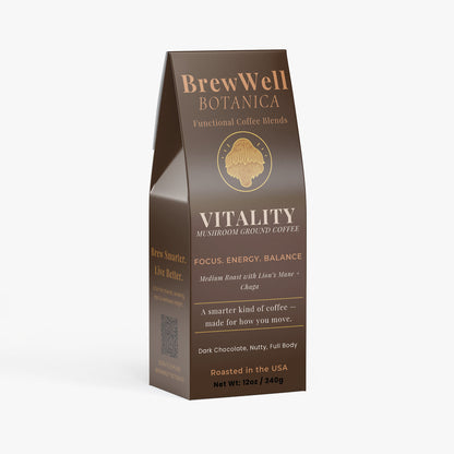 Vitality Mushroom Coffee (Medium Roast) Ground