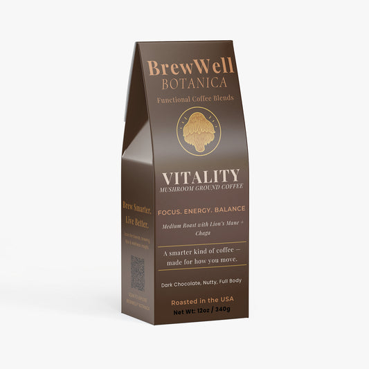 Vitality Mushroom Coffee (Medium Roast) Ground