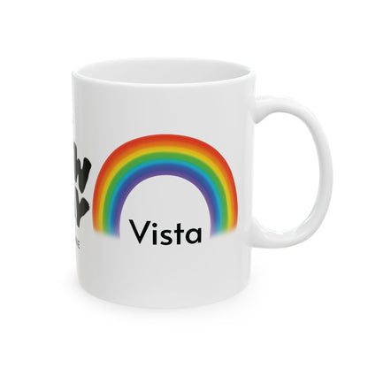 Cheerful Rainbow Mug - "It's a New Day" Coffee Cup for Positive Vibes