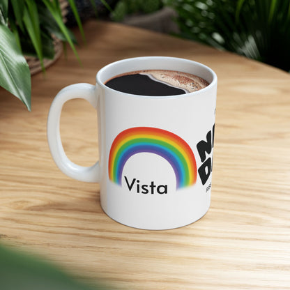 Cheerful Rainbow Mug - "It's a New Day" Coffee Cup for Positive Vibes