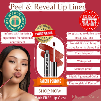 EleganceAura Peel & Reveal Lip Liner Stain™